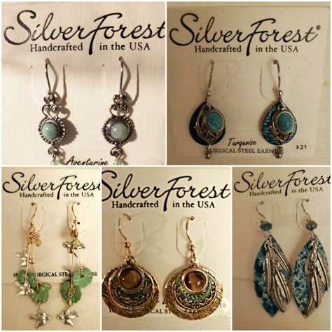 Our artistic use of stones, textured metals and color has always set us apart from our competition. . Silver forest earrings